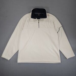 Vintage Foot Locker 90's Quarter Zip Pullover Sweater Mens LARGE Fleece